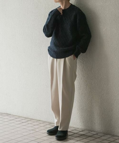 URBAN RESEARCH ITEMS / アーバンリサーチ アイテムズ ニット・セーター | ウール混ショルダーボタンクルーネックニット | 詳細5