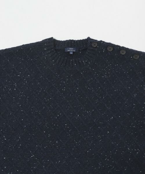 URBAN RESEARCH ITEMS / アーバンリサーチ アイテムズ ニット・セーター | ウール混ショルダーボタンクルーネックニット | 詳細7