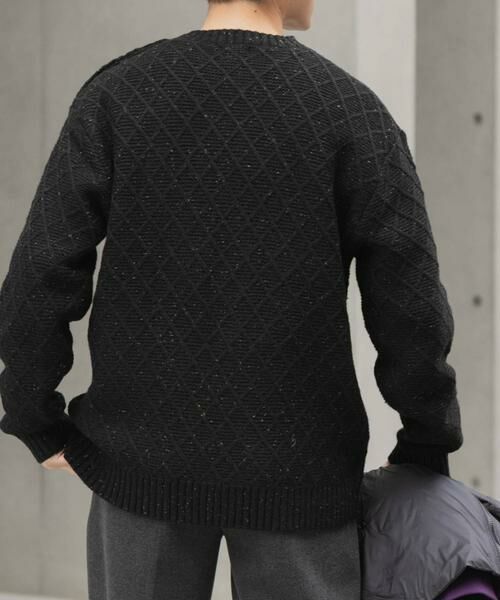 URBAN RESEARCH ITEMS / アーバンリサーチ アイテムズ ニット・セーター | ウール混ショルダーボタンクルーネックニット | 詳細20