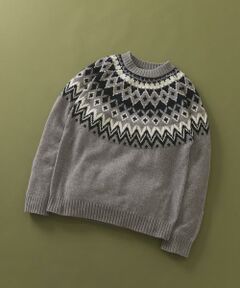 URBAN RESEARCH ITEMS / アーバンリサーチ アイテムズ ニット・セーター | 真冬の正解 求心柄 モール ニット