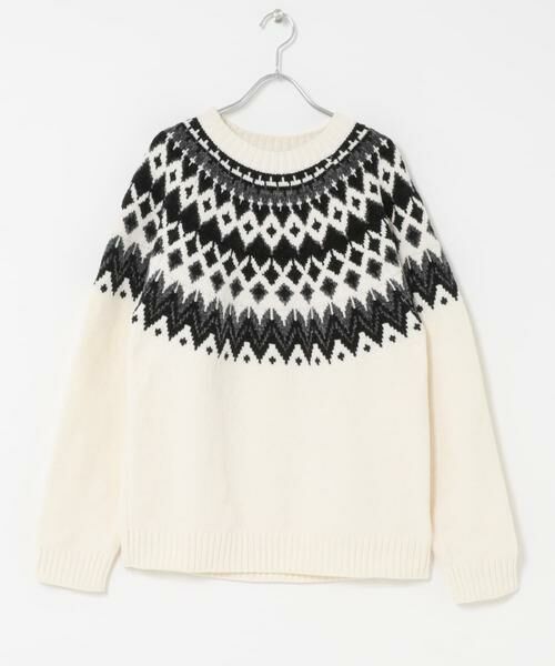 URBAN RESEARCH ITEMS / アーバンリサーチ アイテムズ ニット・セーター | 真冬の正解 求心柄 モール ニット | 詳細28
