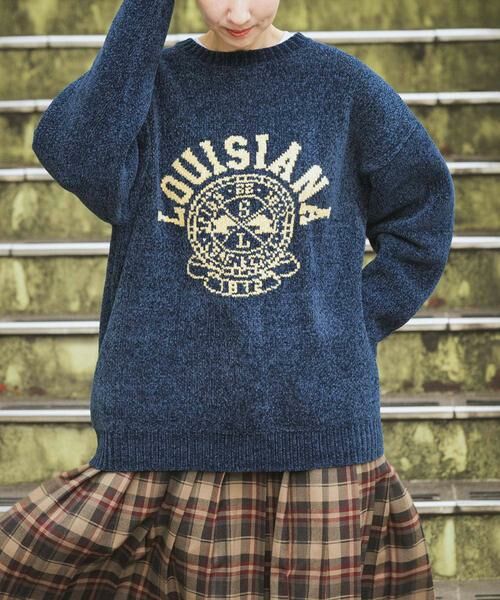 URBAN RESEARCH ITEMS / アーバンリサーチ アイテムズ ニット・セーター | 真冬の正解 カレッジロゴモールニット | 詳細10