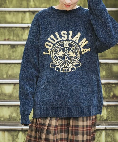 URBAN RESEARCH ITEMS / アーバンリサーチ アイテムズ ニット・セーター | 真冬の正解 カレッジロゴモールニット | 詳細11