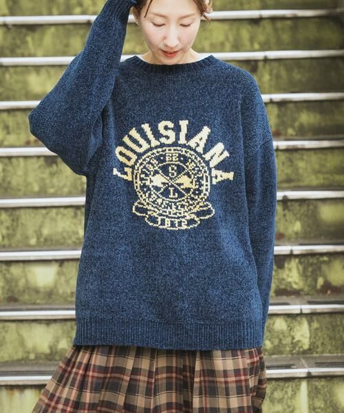 URBAN RESEARCH ITEMS / アーバンリサーチ アイテムズ ニット・セーター | 真冬の正解 カレッジロゴモールニット | 詳細12