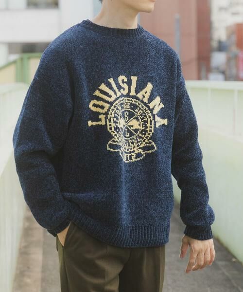 URBAN RESEARCH ITEMS / アーバンリサーチ アイテムズ ニット・セーター | 真冬の正解 カレッジロゴモールニット | 詳細15