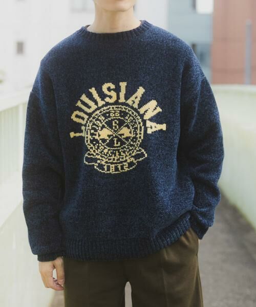 URBAN RESEARCH ITEMS / アーバンリサーチ アイテムズ ニット・セーター | 真冬の正解 カレッジロゴモールニット | 詳細16