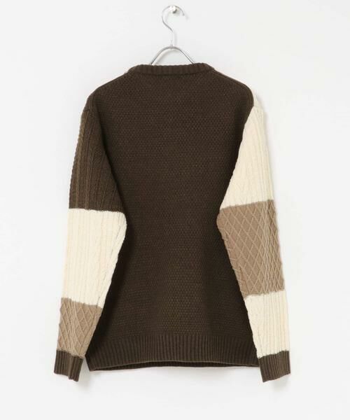 URBAN RESEARCH ITEMS / アーバンリサーチ アイテムズ ニット・セーター | 編地切替 クルーネック ニット | 詳細28
