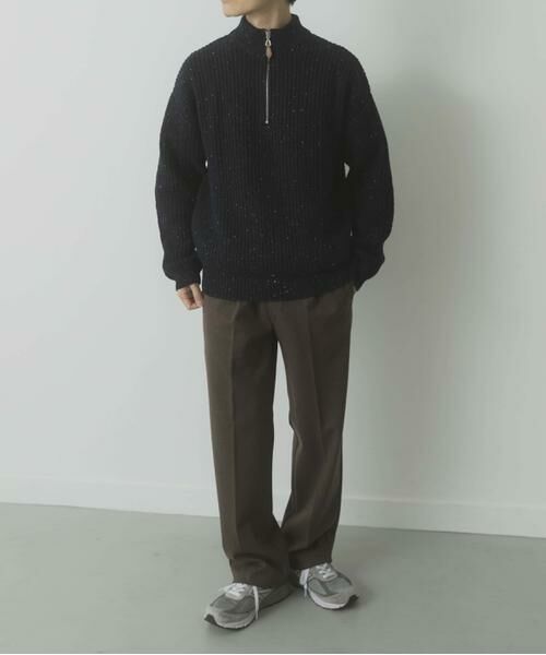 URBAN RESEARCH ITEMS / アーバンリサーチ アイテムズ ニット・セーター | ウール混 ハーフジップ モックネックニット | 詳細5
