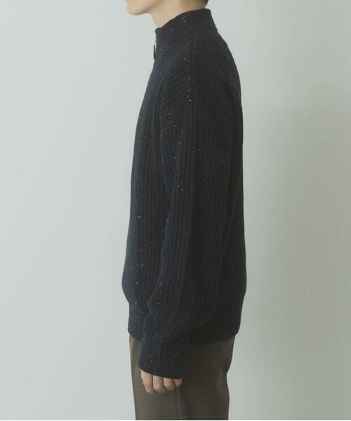 URBAN RESEARCH ITEMS / アーバンリサーチ アイテムズ ニット・セーター | ウール混 ハーフジップ モックネックニット | 詳細7