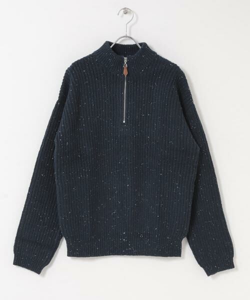 URBAN RESEARCH ITEMS / アーバンリサーチ アイテムズ ニット・セーター | ウール混 ハーフジップ モックネックニット | 詳細9