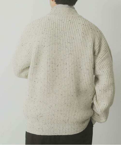 URBAN RESEARCH ITEMS / アーバンリサーチ アイテムズ ニット・セーター | ウール混 ハーフジップ モックネックニット | 詳細23
