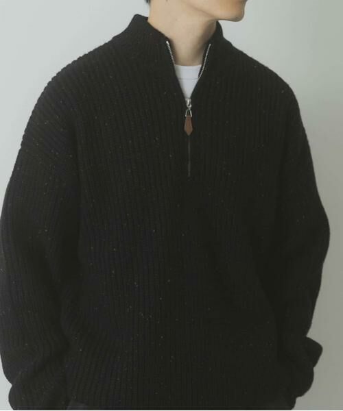 URBAN RESEARCH ITEMS / アーバンリサーチ アイテムズ ニット・セーター | ウール混 ハーフジップ モックネックニット | 詳細27