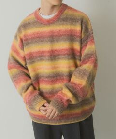 URBAN RESEARCH ITEMS / アーバンリサーチ アイテムズ ニット・セーター | グラデーションクルーネックルーズニット