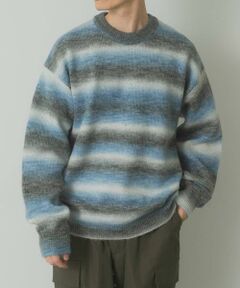 URBAN RESEARCH ITEMS / アーバンリサーチ アイテムズ ニット・セーター | グラデーションクルーネックルーズニット