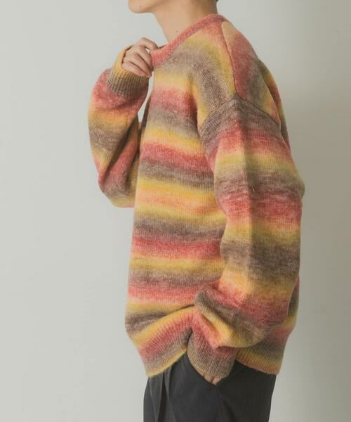 URBAN RESEARCH ITEMS / アーバンリサーチ アイテムズ ニット・セーター | グラデーションクルーネックルーズニット | 詳細10