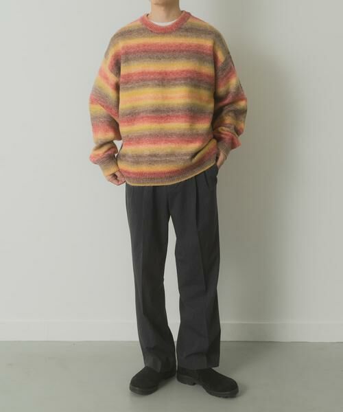 URBAN RESEARCH ITEMS / アーバンリサーチ アイテムズ ニット・セーター | グラデーションクルーネックルーズニット | 詳細12