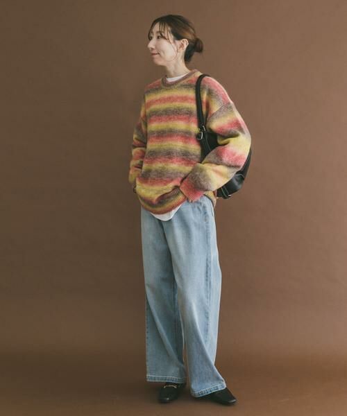 URBAN RESEARCH ITEMS / アーバンリサーチ アイテムズ ニット・セーター | グラデーションクルーネックルーズニット | 詳細4