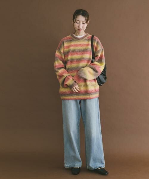 URBAN RESEARCH ITEMS / アーバンリサーチ アイテムズ ニット・セーター | グラデーションクルーネックルーズニット | 詳細5