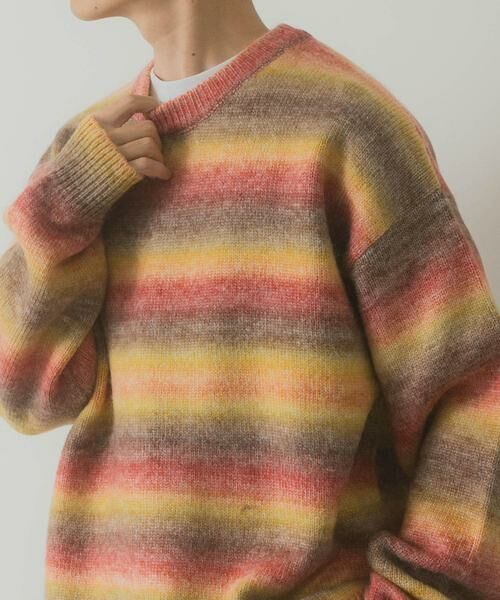 URBAN RESEARCH ITEMS / アーバンリサーチ アイテムズ ニット・セーター | グラデーションクルーネックルーズニット | 詳細7