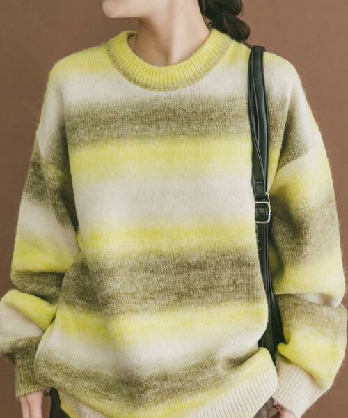 URBAN RESEARCH ITEMS / アーバンリサーチ アイテムズ ニット・セーター | グラデーションクルーネックルーズニット | 詳細17