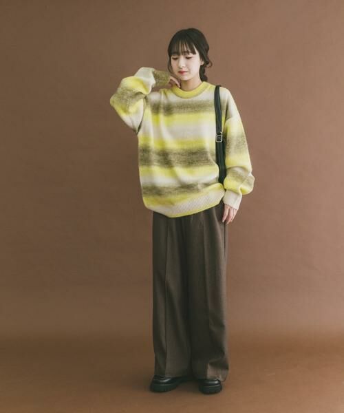 URBAN RESEARCH ITEMS / アーバンリサーチ アイテムズ ニット・セーター | グラデーションクルーネックルーズニット | 詳細19