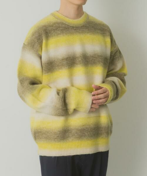 URBAN RESEARCH ITEMS / アーバンリサーチ アイテムズ ニット・セーター | グラデーションクルーネックルーズニット | 詳細21