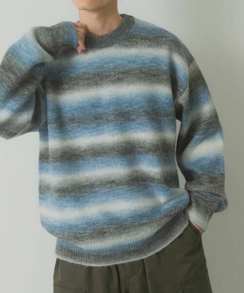 URBAN RESEARCH ITEMS / アーバンリサーチ アイテムズ ニット・セーター | グラデーションクルーネックルーズニット | 詳細29