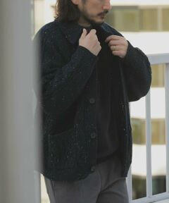 URBAN RESEARCH ITEMS / アーバンリサーチ アイテムズ カーディガン・ボレロ | ウール混 フィッシャーマンカーディガン