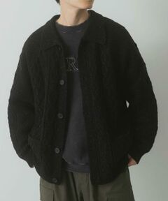URBAN RESEARCH ITEMS / アーバンリサーチ アイテムズ カーディガン・ボレロ | ウール混 フィッシャーマンカーディガン