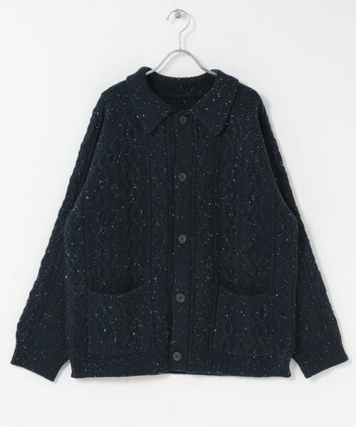 URBAN RESEARCH ITEMS / アーバンリサーチ アイテムズ カーディガン・ボレロ | ウール混 フィッシャーマンカーディガン | 詳細7