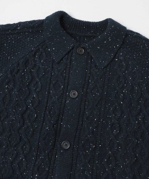 URBAN RESEARCH ITEMS / アーバンリサーチ アイテムズ カーディガン・ボレロ | ウール混 フィッシャーマンカーディガン | 詳細8