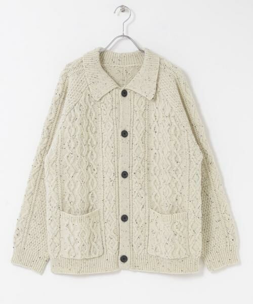 URBAN RESEARCH ITEMS / アーバンリサーチ アイテムズ カーディガン・ボレロ | ウール混 フィッシャーマンカーディガン | 詳細24