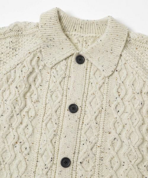 URBAN RESEARCH ITEMS / アーバンリサーチ アイテムズ カーディガン・ボレロ | ウール混 フィッシャーマンカーディガン | 詳細25