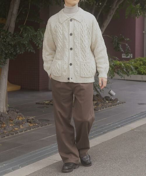 URBAN RESEARCH ITEMS / アーバンリサーチ アイテムズ カーディガン・ボレロ | ウール混 フィッシャーマンカーディガン | 詳細16