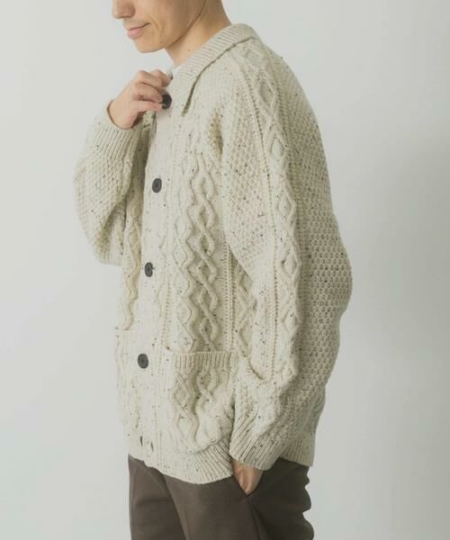 URBAN RESEARCH ITEMS / アーバンリサーチ アイテムズ カーディガン・ボレロ | ウール混 フィッシャーマンカーディガン | 詳細22