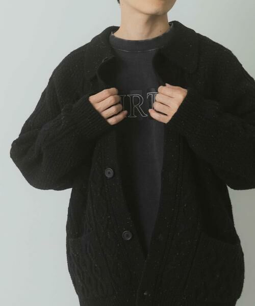 URBAN RESEARCH ITEMS / アーバンリサーチ アイテムズ カーディガン・ボレロ | ウール混 フィッシャーマンカーディガン | 詳細27