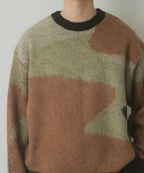 URBAN RESEARCH ITEMS / アーバンリサーチ アイテムズ ニット・セーター | モヘヤタッチカモフラリラックスニット | 詳細1