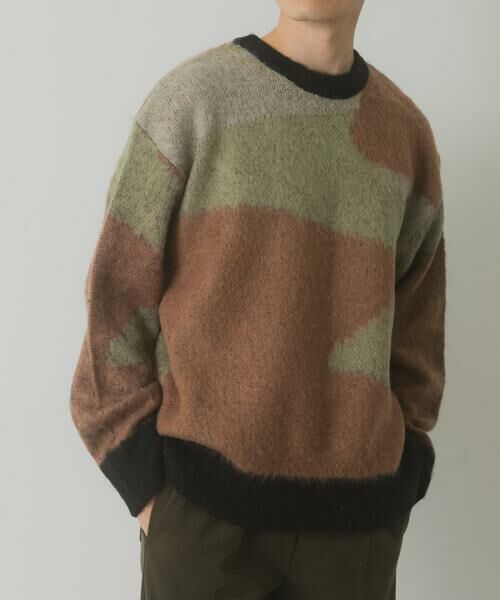 URBAN RESEARCH ITEMS / アーバンリサーチ アイテムズ ニット・セーター | モヘヤタッチカモフラリラックスニット | 詳細5