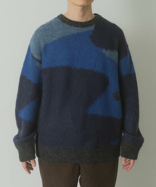 URBAN RESEARCH ITEMS / アーバンリサーチ アイテムズ ニット・セーター | モヘヤタッチカモフラリラックスニット | 詳細14
