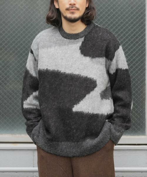 URBAN RESEARCH ITEMS / アーバンリサーチ アイテムズ ニット・セーター | モヘヤタッチカモフラリラックスニット | 詳細19