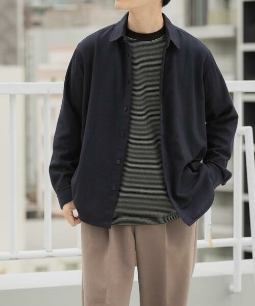 URBAN RESEARCH ITEMS / アーバンリサーチ アイテムズ シャツ・ブラウス | バイオウォッシュフランネルレギュラーシャツ | 詳細4