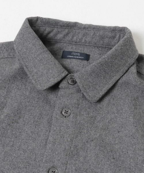 URBAN RESEARCH ITEMS / アーバンリサーチ アイテムズ シャツ・ブラウス | バイオウォッシュフランネルレギュラーシャツ | 詳細13