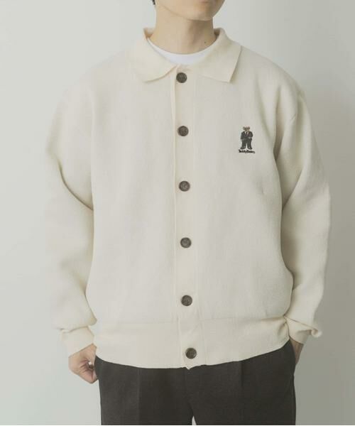 URBAN RESEARCH ITEMS / アーバンリサーチ アイテムズ カーディガン・ボレロ | Teddy Bear Wフェイスニットシャツカーディガン | 詳細16