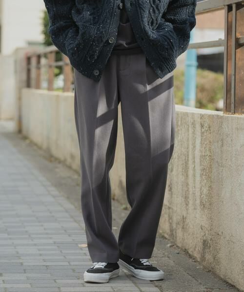 URBAN RESEARCH ITEMS / アーバンリサーチ アイテムズ その他パンツ | 『洗濯可』静電気防止ジャージメルトンスラックス(チャコールグレー)