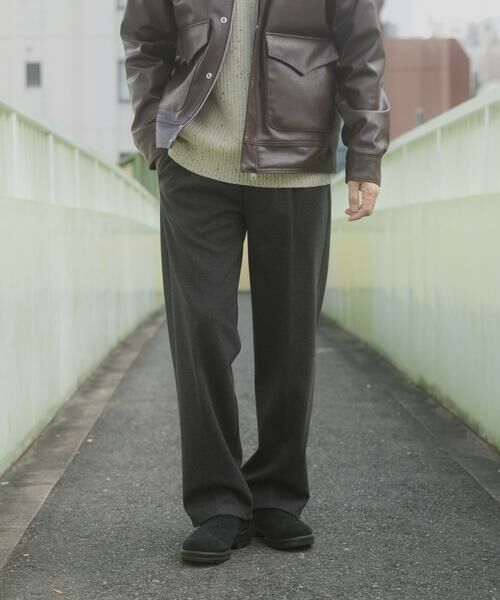 URBAN RESEARCH ITEMS/アーバンリサーチ アイテムズ 静電気防止 ウールタッチTRスラックス ブラック L URBAN RESEARCH ITEMS/アーバンリサーチ アイテムズ 静電気防止 ウールタッチTRスラックス ブラック L