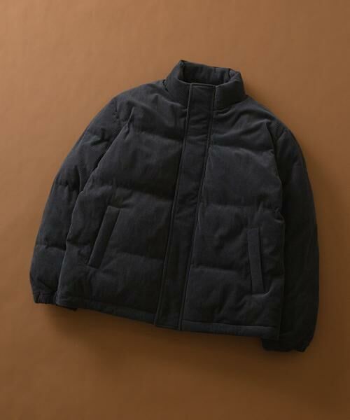 URBAN RESEARCH ITEMS/アーバンリサーチ アイテムズ コーディロイ 中綿ハイネックジャケット ネイビー M