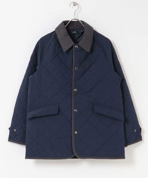 URBAN RESEARCH ITEMS/アーバンリサーチ アイテムズ 襟コーデュロイ 中綿キルティングジャケット ネイビー M URBAN RESEARCH ITEMS/アーバンリサーチ アイテムズ 襟コーデュロイ 中綿キルティングジャケット ネイビー M