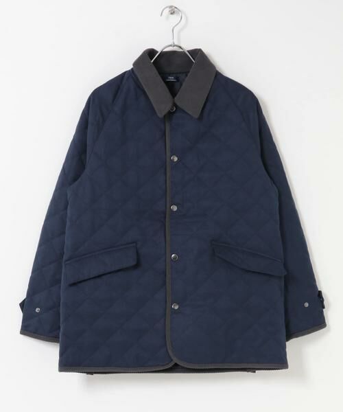 URBAN RESEARCH ITEMS/アーバンリサーチ アイテムズ 襟コーデュロイ 中綿キルティングジャケット ブルー系その他 M URBAN RESEARCH ITEMS/アーバンリサーチ アイテムズ 襟コーデュロイ 中綿キルティングジャケット ブルー系その他 M