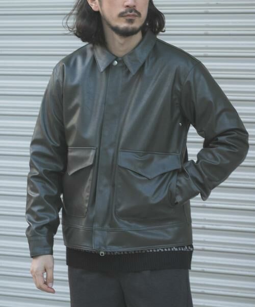 URBAN RESEARCH ITEMS / アーバンリサーチ アイテムズ レザーブルゾン・ジャケット | F.L. A-2 フライトジャケット | 詳細1