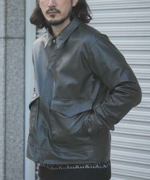 URBAN RESEARCH ITEMS / アーバンリサーチ アイテムズ レザーブルゾン・ジャケット | F.L. A-2 フライトジャケット | 詳細2